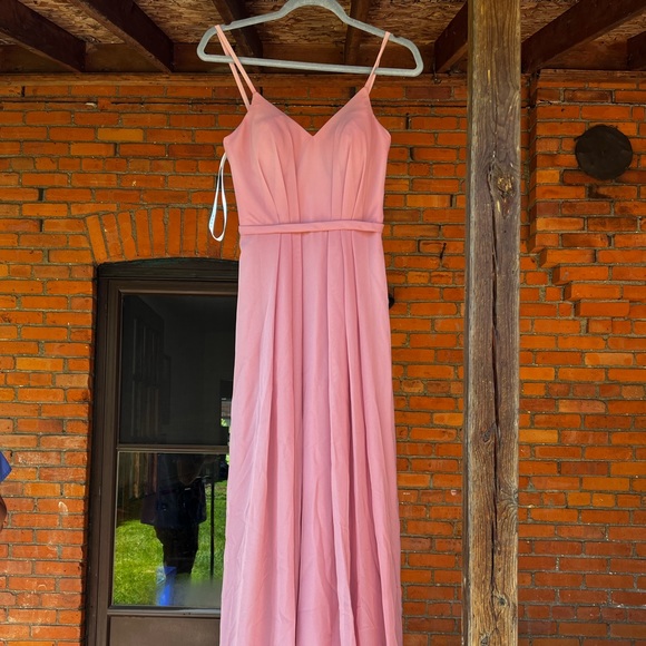 Azazie Everest bridesmaid dress dusty rose - Picture 5 of 6